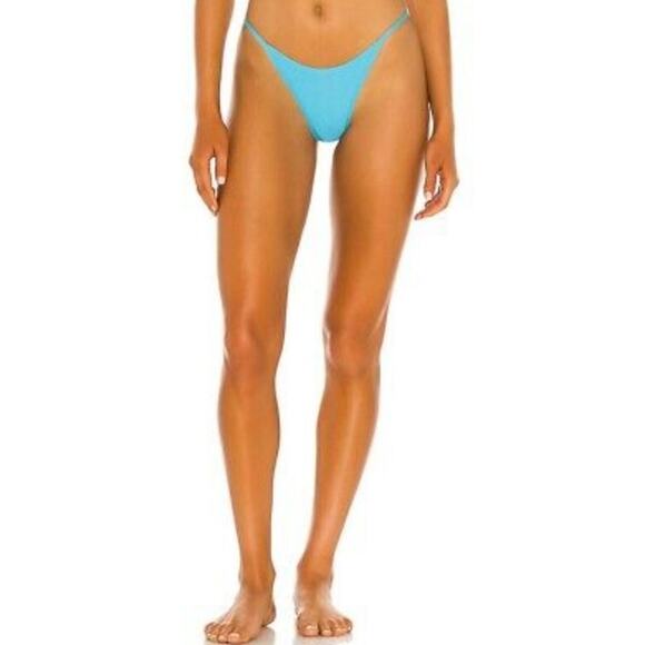 L*Space Jay Bikini Bottom Bitsy Cut in Aqua Blue Size XS NWT - Picture 1 of 5